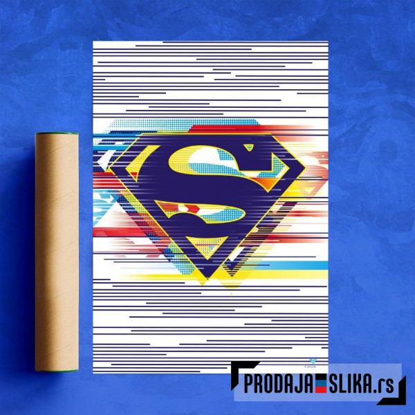 Outlined Superman
