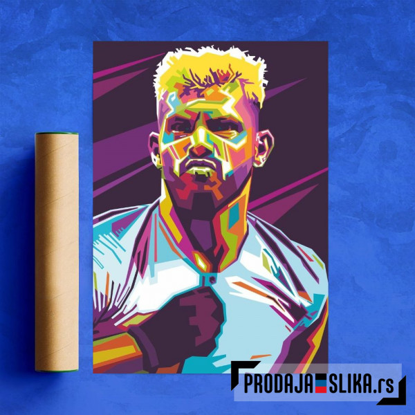 Sergio Aguero Pop Art Wpap