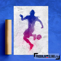 Soccer player painted 2