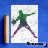 Soccer player painted 3