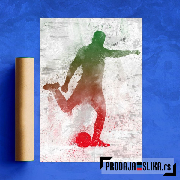 Soccer player painted 4
