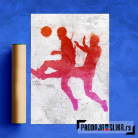 Soccer player painted 5