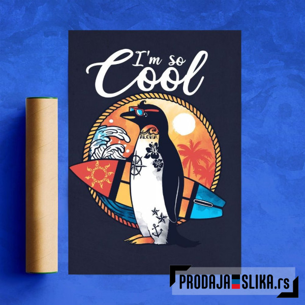 Cool penguin summer