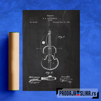 1896 Violin - Patent Drawing