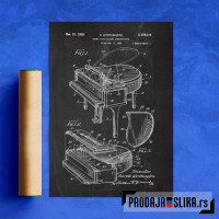 1938 Grand Piano Casing Construction - Patent