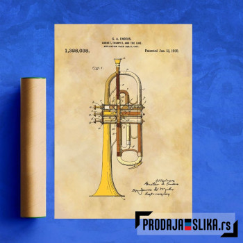 Trumpet Patent Bronze 1920