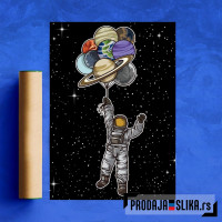 Astronaut With Balloons