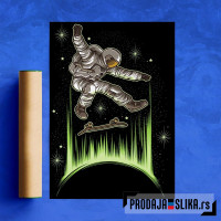 Astronaut on a Skateboard