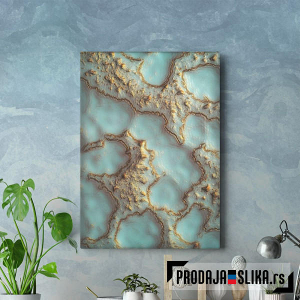 Aqua Coral Reef Abstract