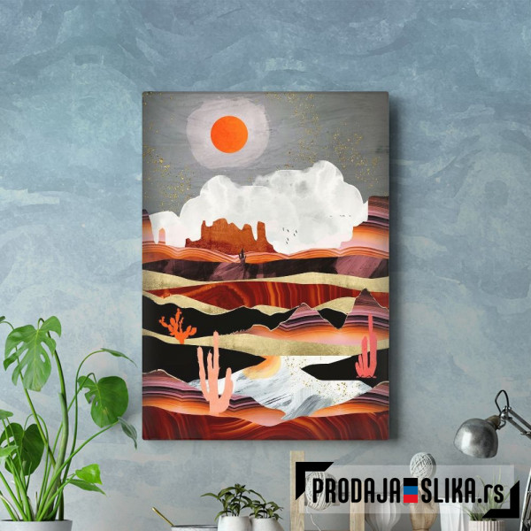 Coral Desert Lake