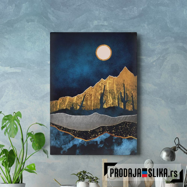 Midnight Desert Moon