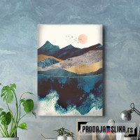 Plava refleksija planina