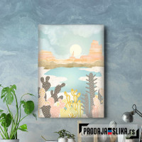 Retro Desert Oasis