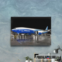 Boeing 777 Airliner Night