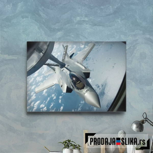 F 35 Military Jet Fighter Refueling