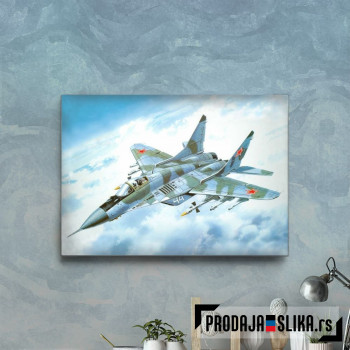 MiG 29 Russian Jet Fighter Art