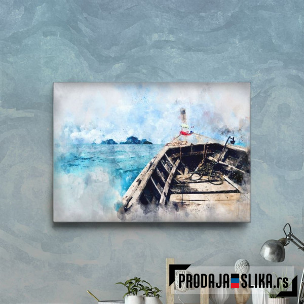 Watercolor Boat Watercolor Boat