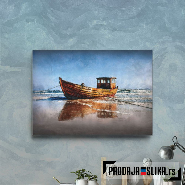 Wooden fishing boat