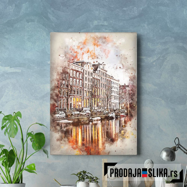Amsterdam in Watercolor