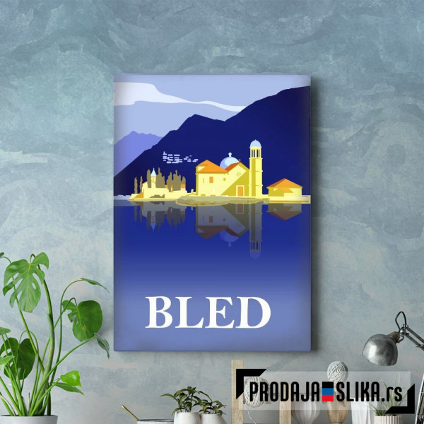 Bled lake water reflection