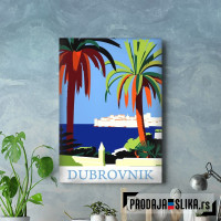 Dubrovnik under the palms