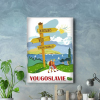 Yugoslavia road sign