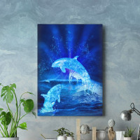 Water blue dolphins Water blue dolphins