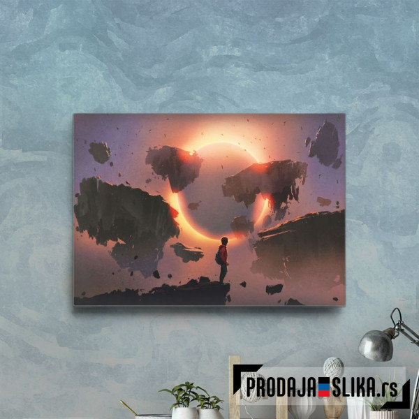 boy standing on the edge