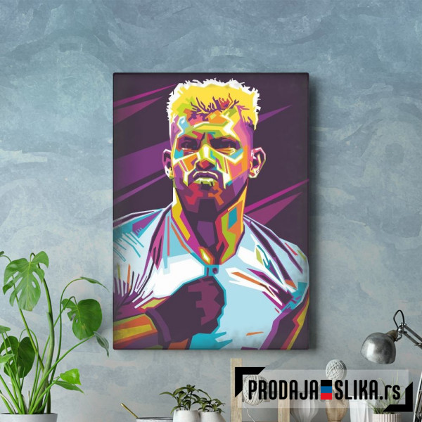 Sergio Aguero Pop Art Wpap