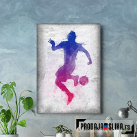 Soccer player painted 2