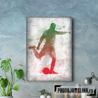 Soccer player painted 4