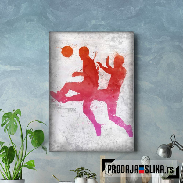 Soccer player painted 5