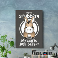 Not stubborn mule