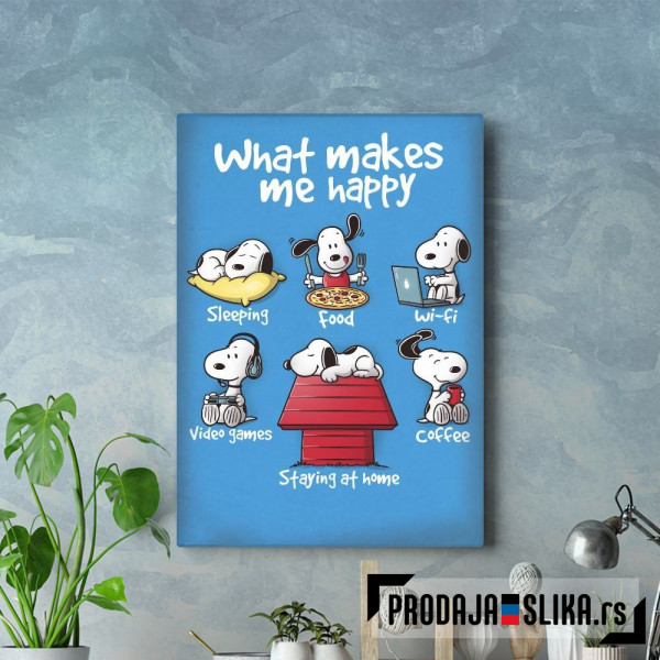 What makes me happy Snoopy