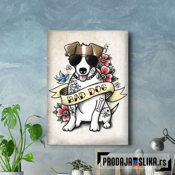 jack russell terrier bad dog tattoo