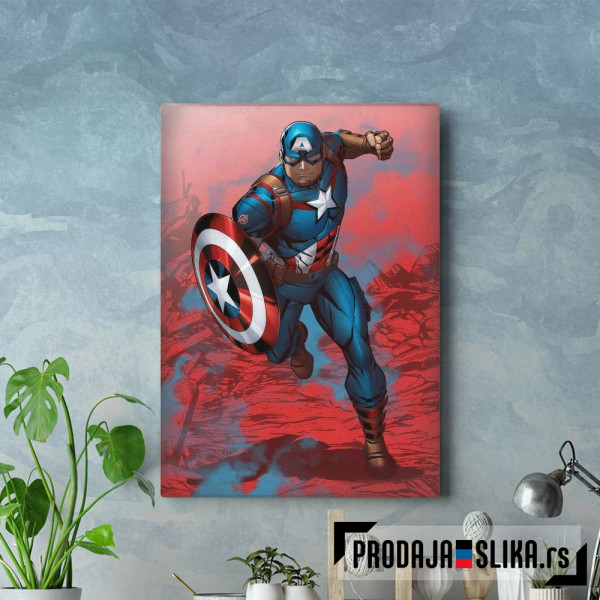 Captain America cartoon