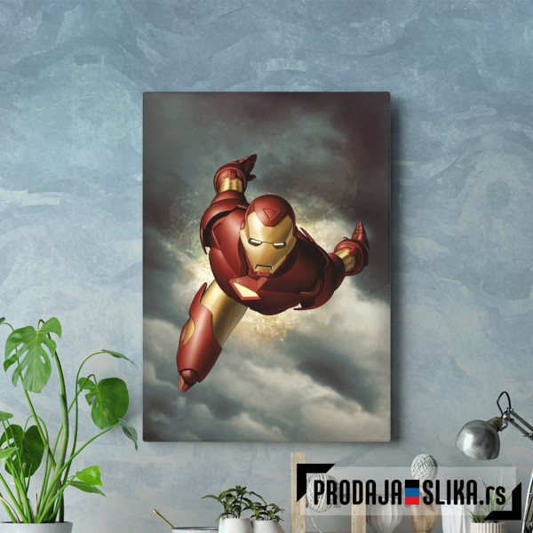 Iron Man flying