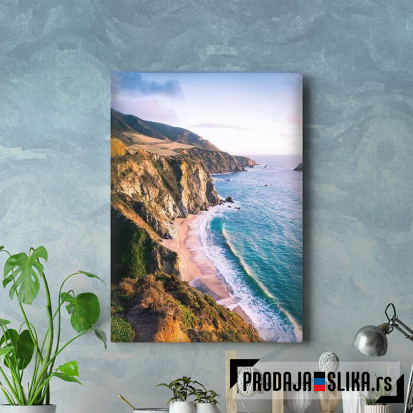 Mountains On The Sea Beach