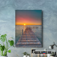 Pier Sunset At The Sea