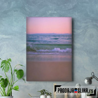 Sandy Beach At Sunset