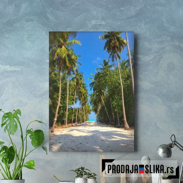 Sandy Palm Way To The Sea