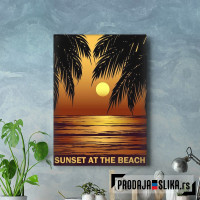 Sunset At The Palm Beach