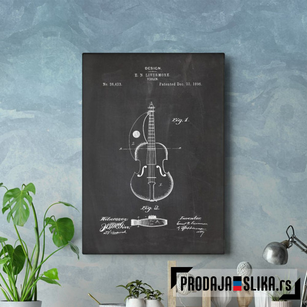 1896 Violin - Patent Drawing