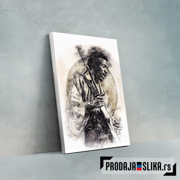 Jimi Hendrix pencil art