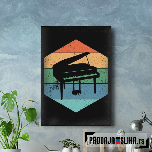 Piano Retro Design