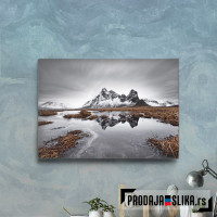 Mountain range reflection