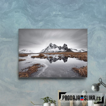 Mountain range reflection