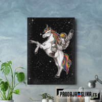 Astronaut Rides A Unicorn
