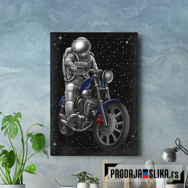 Astronaut on Motorcycle