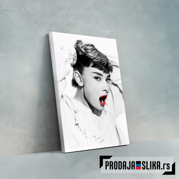 Audrey Hepburn Lips Red